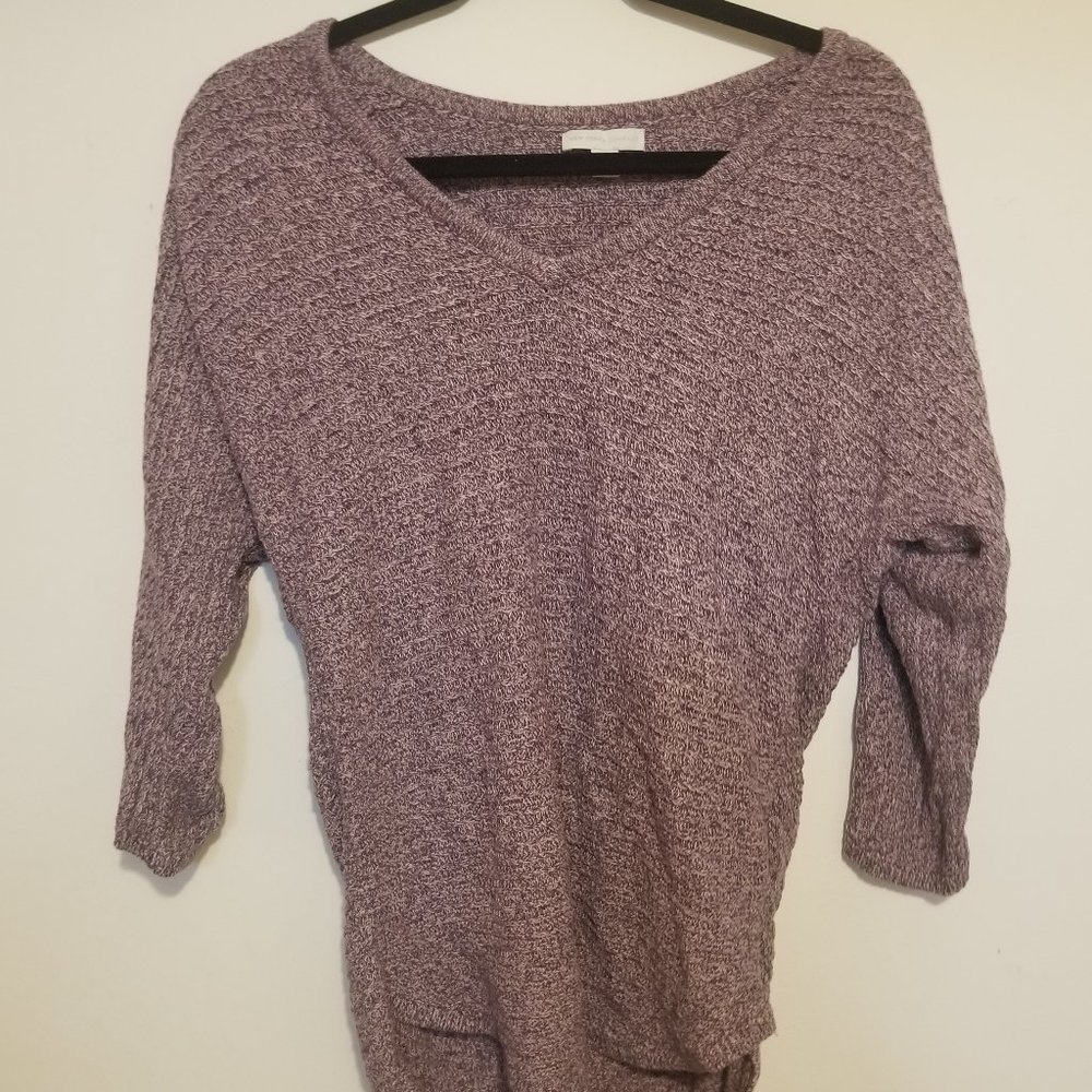 New York & Co - Purple Knit Tunic Sweater